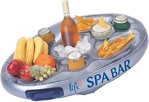Life Floating Spa Bar Inflatable Hot Tub Side Tray for Drinks and Snacks