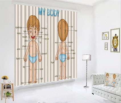 Amazon Com Scocici Blackout Curtain Set For Living Room