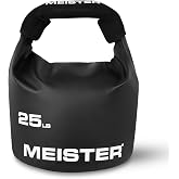 Meister BEAST Portable Sand Kettlebell - Soft Sandbag Weight - 25lb / 11.3kg - Black