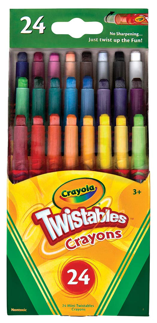 Crayola Mini Twistables Crayons, 24 Classic Crayola Colors NonToxic