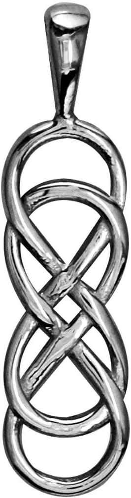 Medium Double Infinity Symbol Charm, Best Friends,Sisters,Forever Charm in 14k White Gold