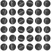THEDAYEE 8mm Black Cat Eye Beads 100pcs Round Glass Gemstone Loose Beads for Jewelry Making