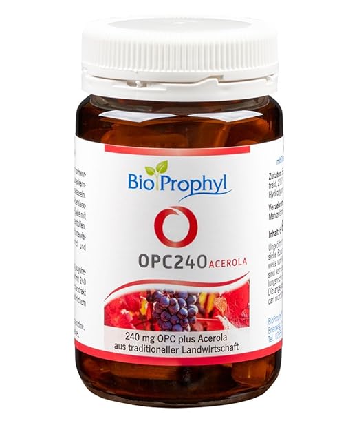 BioProphyl® OPC240 - Das Original - 240mg reines OPC aus 600mg Traubenkernextrakt aus französ. Trauben mit Vitamin C aus Acer