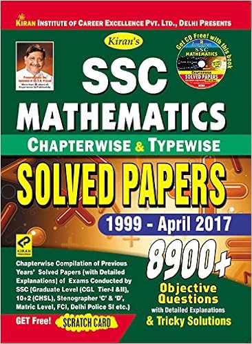 Buy SSC Mathematics Chapterwise & Typewise Solved Papers 1999 ...