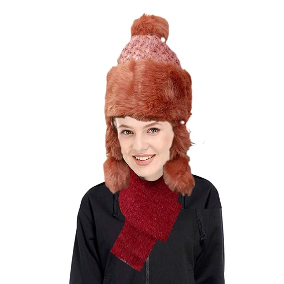 fur hat with ear flaps