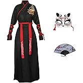 CRFASIBE Hanfu Chinese Dress for Women Halloween Cosplay Anime Asian Samurai Costume