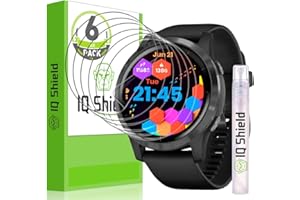 IQShield Screen Protector Compatible with Garmin Vivoactive 4 (45mm)(6-Pack) LiquidSkin Anti-Bubble Clear TPU Film
