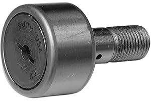 Smith Bearing CR-1-X Cam Follower Needle Roller Bearing, Regular Stud with Screwdriver Slot, Sealed, 1.000", Model Number: SMI CR-1-X
