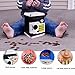 Jhua Cartoon Piggy Bank Password Electronic Money Bank Safe Saving Box ATM Bank Safe Locks Panda Smart Voice Prompt Money Piggy Box for Children/Christmas Gift (Black)