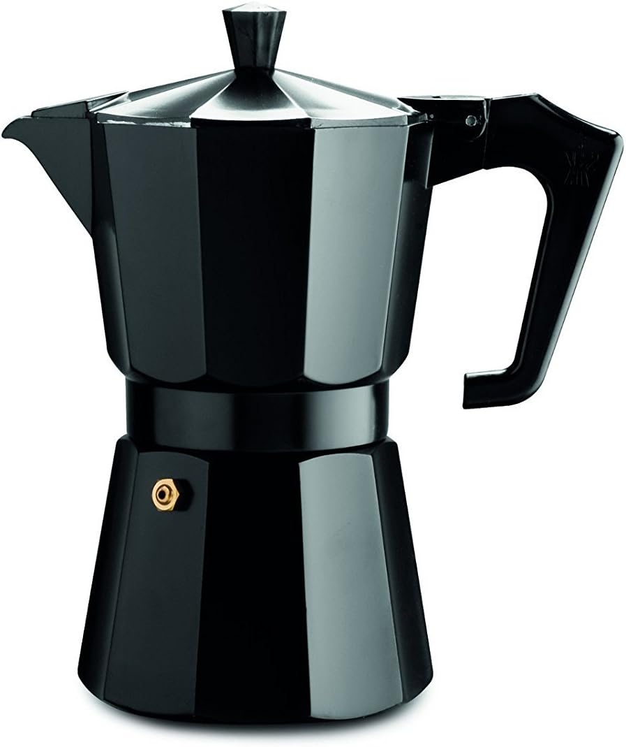 Pezzetti StoveTop Espresso Coffee Maker Moka Pot 3,6 Cup Black