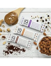 IQ BAR Brain Brar, barra de comida, Keto, Paleo, Vegana, libre de Gluten, baja en carbohidratos