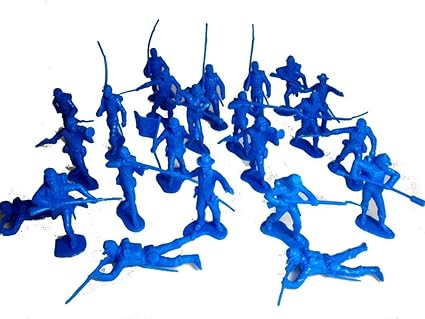 blue toy soldiers