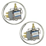 Eilumduo 2Pcs Universal Refrigerator Thermostat