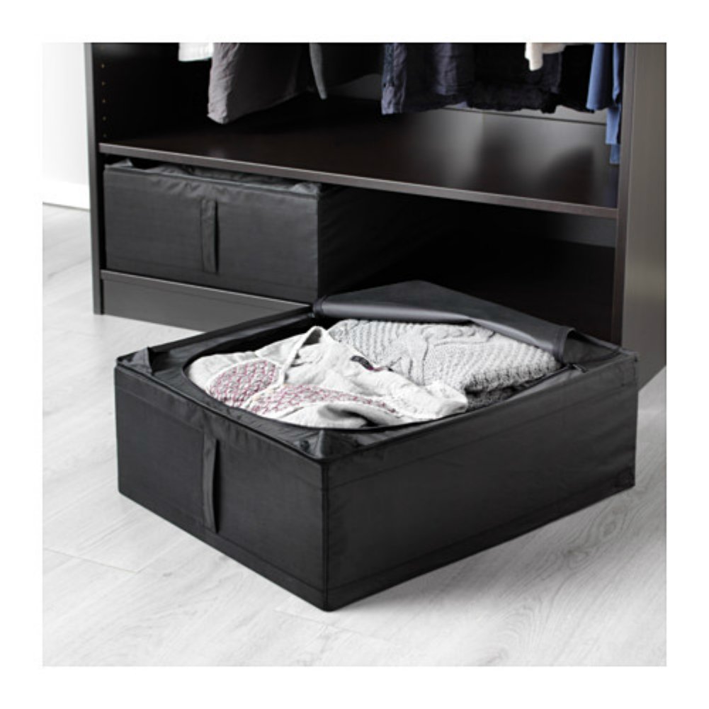 Ikea Skubb Underbed Storage Box Black 2 Pack New Free Shipping