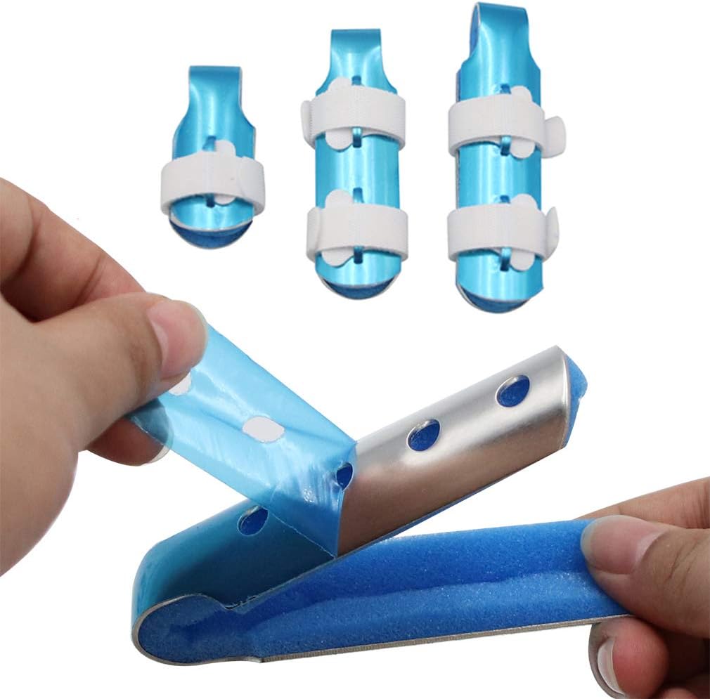 BRMDT Trigger Finger Splint, Aluminum Thumb Splint Finger Support for Promote The Rehabilitation of Finger Fracture Fingers/Bent Finger, Finger Splints for Straightening (Mixed): Health & Personal Care