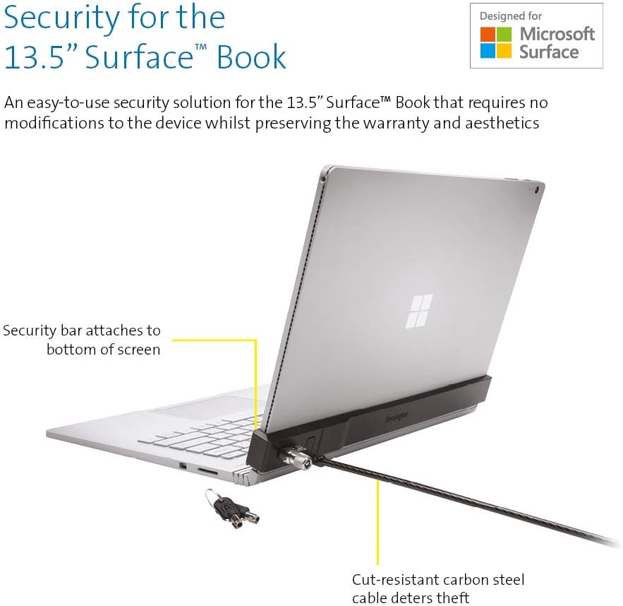 Kensington Locking Bracket for Surface Book with Non-Invasive Locking Technology - Image 3