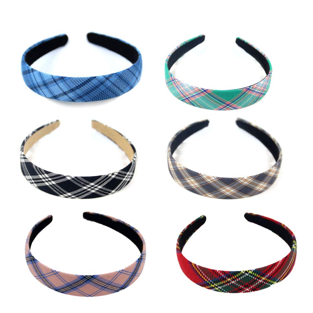 Schneespitze 6Pcs Vintage Style Headband,Fashion Elegant Hairband,Sweet Vintage Girls Hair Headband for Women Girls for Dating in Daily Life