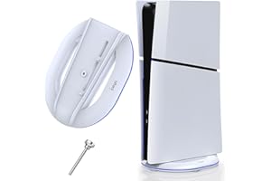Vertical Stand Only for PS5 Slim Consoles Disc/Digital, Replacement Stand for PS5 Slim Accessories with Screw, Base Holder fo