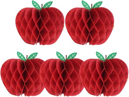 Amazon Com Sunbeauty 4 Red Apple Shaped Honeycombs Fruit