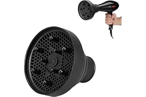 Hair Diffuser,Collapsible Hair Diffuser Portable,Diffuser Attachment for Hair Dryer,Hair Diffuser for Curly Hair,Hair Dryer D