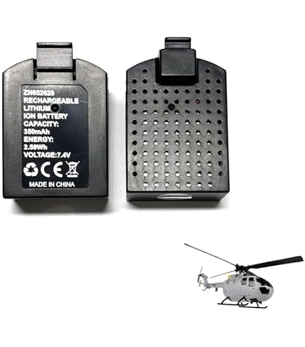 GoolRC 2PCS 7.4V 350mAh Batería para C186 Pro RC Drone Helicóptero 2 Baterías