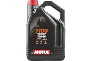 Motul 104299 7100 15W-50 Motor Oil Full Synthetic Motorcycle Engine Lubricant