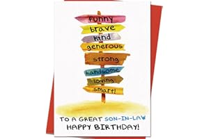 Mcduldul Son in Law Birthday Card | Birthday Card for Him Men | Happy Birthday to A Great Son-in-Law