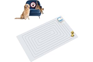 PAPARELA Scat Shock Mat for Dogs and Cats Indoor, Pet Shock Mats for Training Pets, Electric Repellent Mat Keeps Dogs and Cats Off Counter, Couch and Sofa, 3 Training Modes (22"x 14" with Tester)