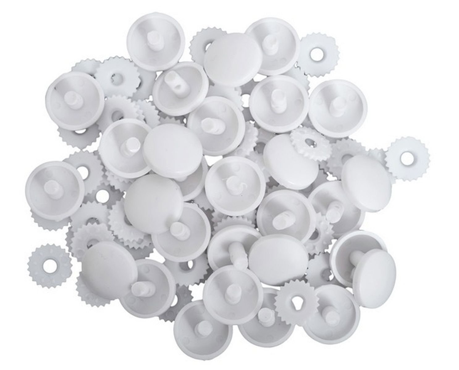 Hemline Self Cover Buttons Shells Trims Plastic Top 15mm No Sewing Or