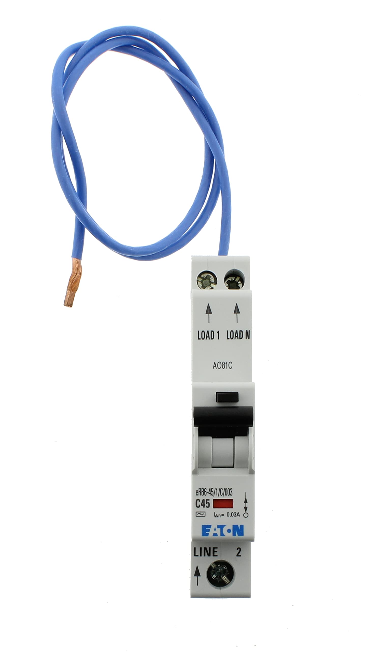 Eaton EAD45CH30C RCBO 45A Type C SP C45 MCB combined with 30mA trip 152114