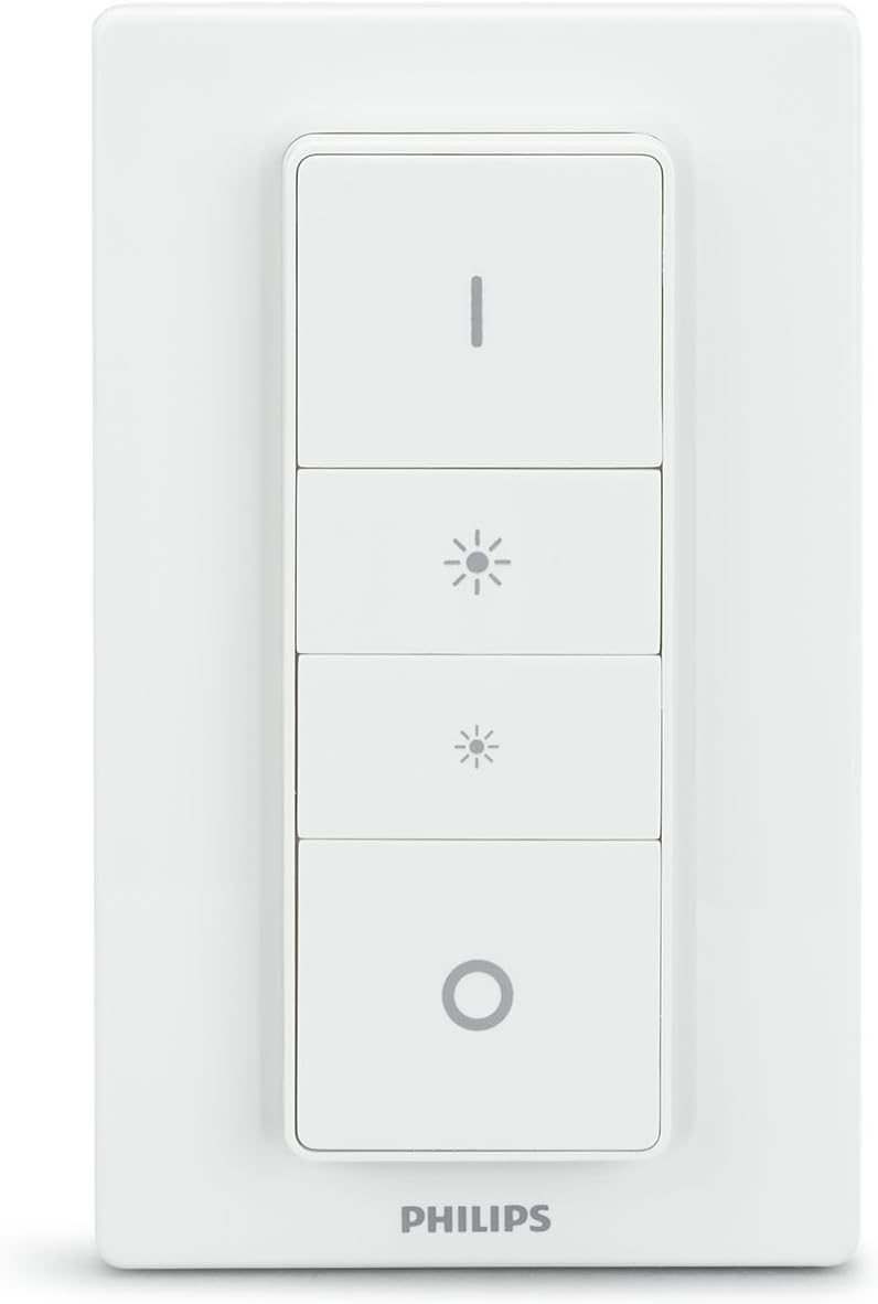Philips Hue Smart Dimmer Switch and Remote (Requires Hue Hub, Installation-Free, Smart Home, Exclusively for Philips Hue Smart Bulbs) - - 