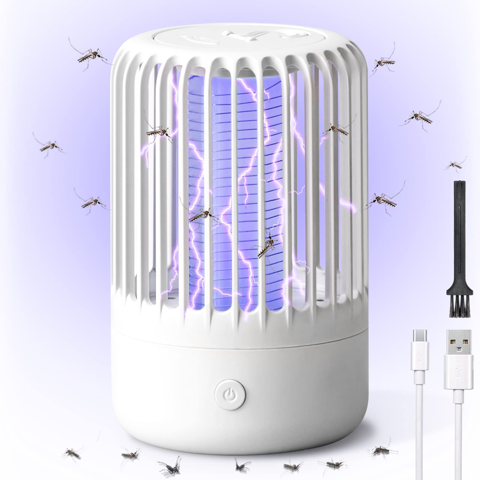 Mosquito Killer Lamp, Bug Zapper Electric UV Light Insect Killer, 360° Powerful Insect Repellent Pest Control Traps for Indoor and Outdoor