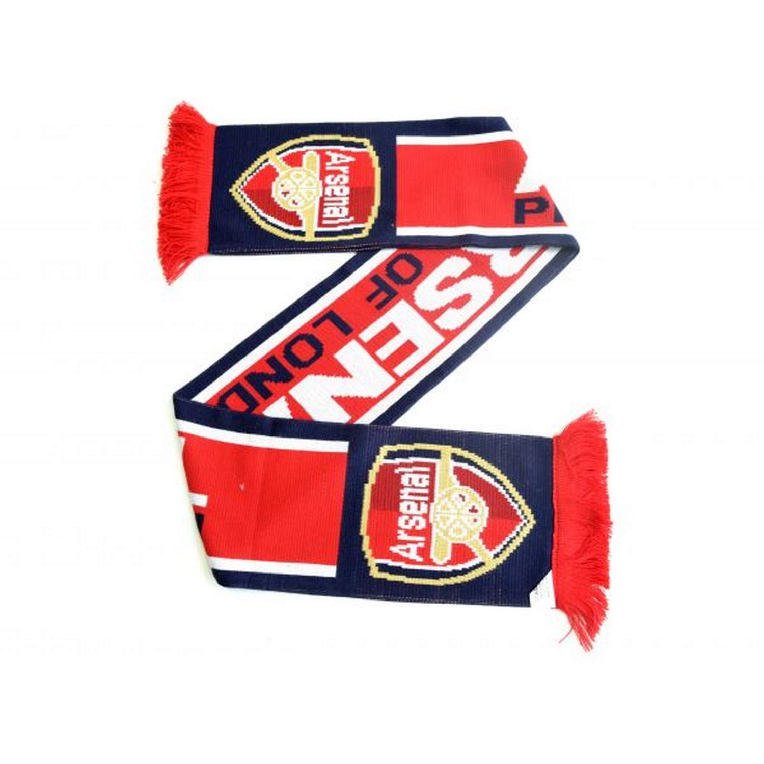 Arsenal FC Pride Of London Jacquard Knit Scarf (One Size) (Navy/Red)