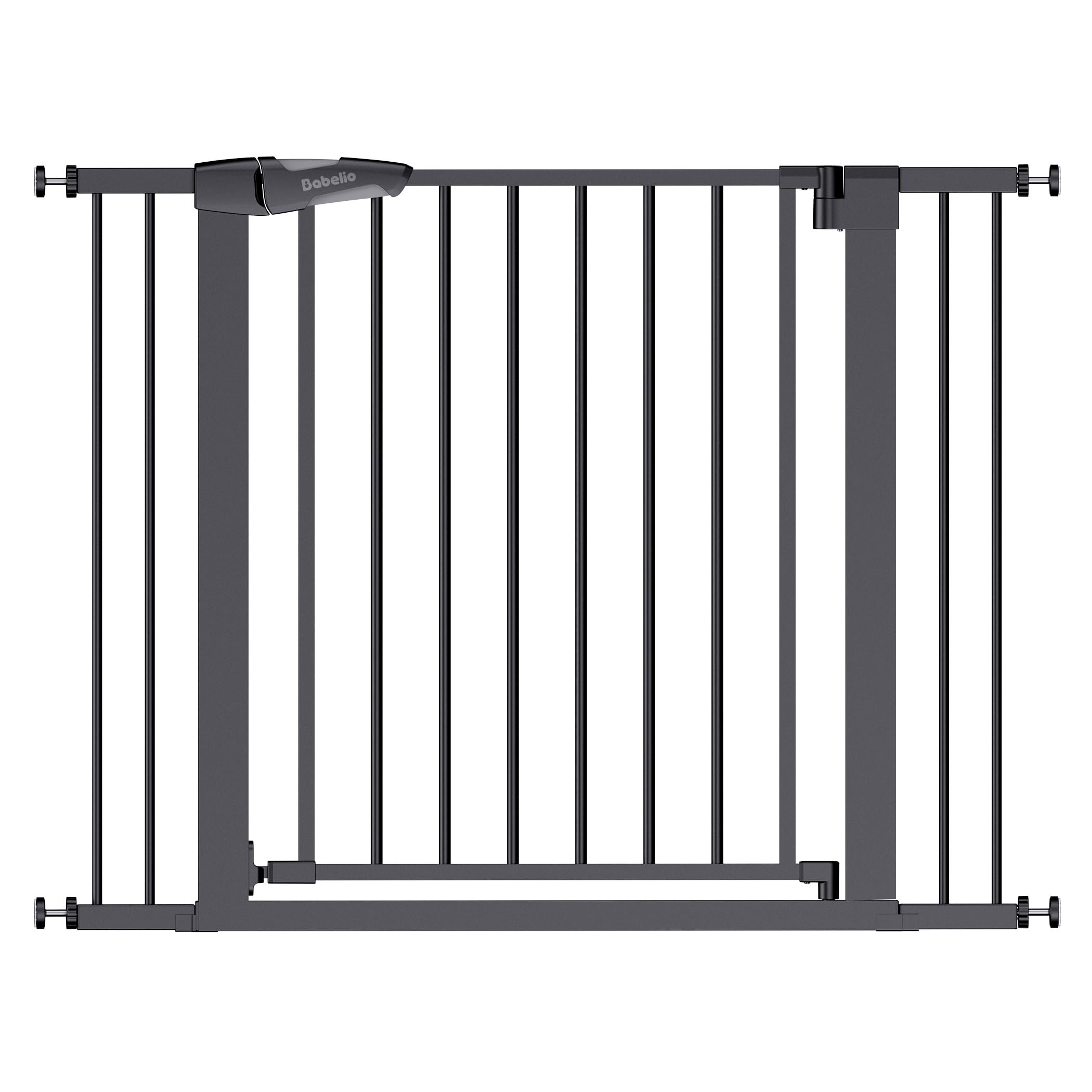 Photo 1 of ***MISSING PARTS*** Babelio Baby Gate, 29-43" Auto-Close Easy Install Pet Gate, PressGuard P7 Extra Wide Walk Thru Child Safety Gate, 30" Tall Pressure-Mounted Metal Dog Gate for Doorways & Stairs, Black