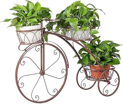 FGHCHMY PlantStandFlowerPotCartHolderIdealforHome, Jardín