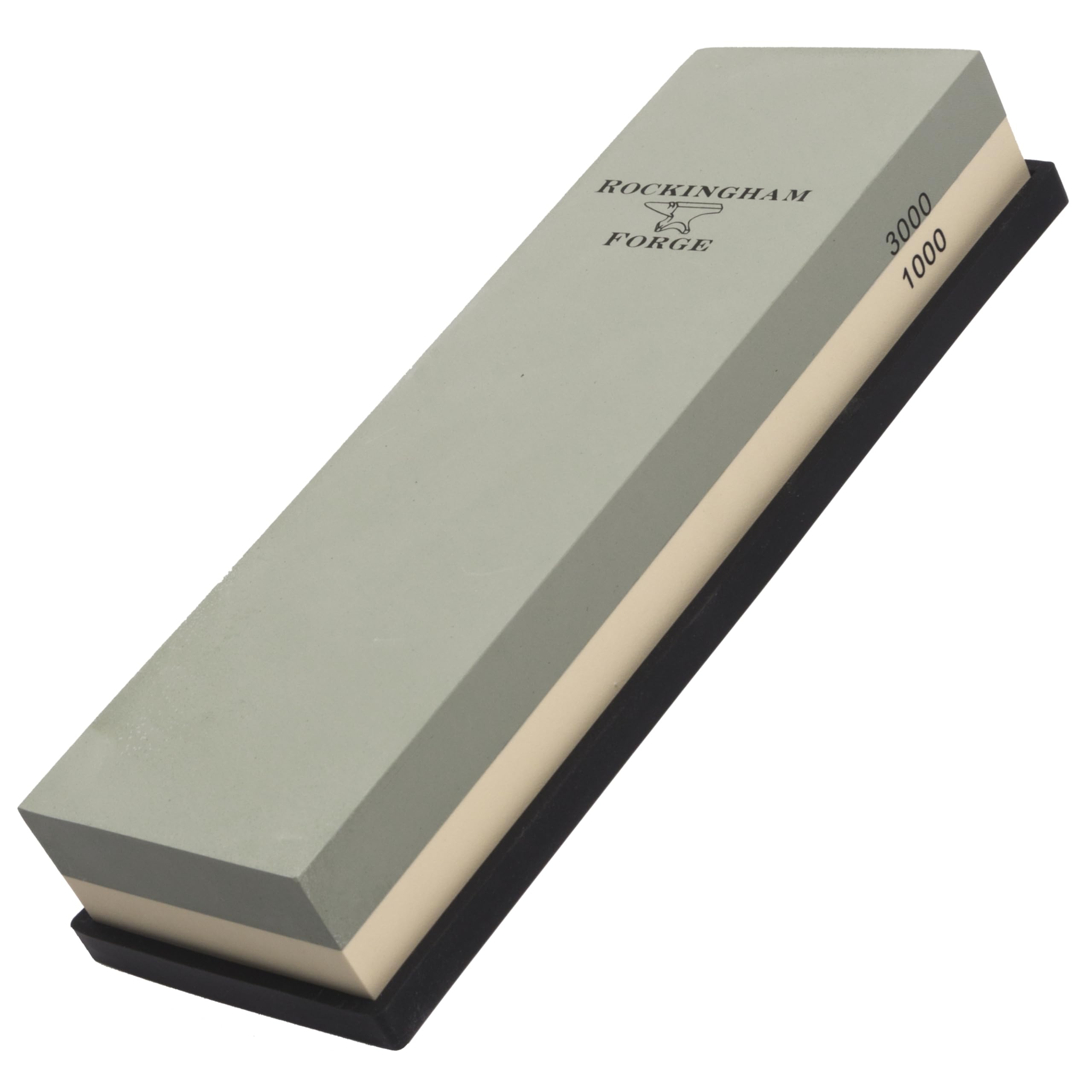 Rockingham Forge SUPERSHARP PRO Combination Whetstone 2-in-1 Medium/Fine 1000/3000 Grit - Professional Knife Sharpening Two Stones in One with Non-Slip Base - Knife Sharpener for Kitchen Knives