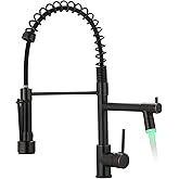 AIMADI Oil Rubbed Bronze Kitchen Faucet with Pull Down Sprayer,Commercial Single Handle Single Hole Stainless Steel Kitchen Sink Faucet for Farmhouse Camper Laundry Rv Bar