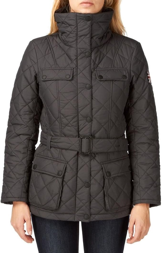 Henri Lloyd Women's Imperia Quilted Gore Jacket Coat, Black, 8 (SizeXSmall) Amazon.co.uk