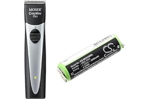 2000mAh Replacement Battery for Moser Easy Style 1881,ChroMini 1591,ChroMini 1591B,ChroMini 1591Q,T-Cut Trimmer, 1852-7531,15