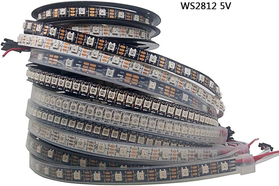 Hntoolight sk6812 ws2812 led Strips Individually addressable Smart RGB led Strips Black PCB Waterproof dc5v 5050rgb 144leds ip67