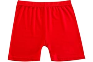 Girls Biker Shorts for Under Dresses Kids Basic Cotton Cartwheel Shorts Girls Short Leggings Athletic Dance Underwear