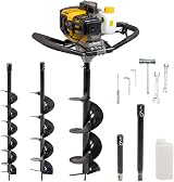 Fox 52cc Petrol Earth Auger Ground Drill Fence Post Hole Digger 2 Stroke Bits view 1