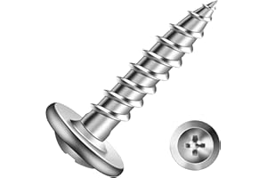 #8 x 3/4" Wood Screw 100Pcs 410 Stainless Steel Standard Thread Truss Head Fast Self Tapping by SG TZH