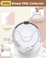 Lictin Breast Shells 2pcs Milk Collector 60ml Reusable Silicone Nursing Cup view 2