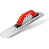 Goldblatt 16" x 3-1/4" Extruded Round End Magnesium Float | Round End Concrete Hand Float with Soft Grip Handle for Smooth Concrete Finishing