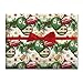 Ornaments on Garland Jumbo Rolled Gift Wrap- 72 sq. ft.
