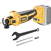 Ecarke Cordless Drywall Cutting Tool Compatible with DeWALT Battery: Ecarke Up to 30000 RPM Brushless Router 20v Saw with 3 Speed Adjustable,Drywall Rotary Tool for Sheetrock,Wood,Plywood(Tool Only)