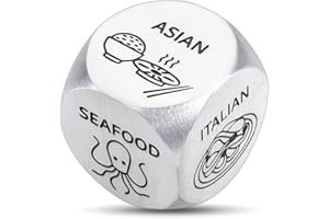 ENBLOCECLAT Best Wife Presents for Her Food Decision Dice Gift for Women Men Date Night Gift for Boyfriends Girlfriends Couple Gift for Husband Wife Valentines Christmas Birthday Gift for Him Her 5 Senses Gift