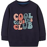 Sineeko Cousin Crew Sweatshirt for Toddler Boys Girls Cousin Matching Outfits Shirt Fall Winter Vacation Tops 2-7Year