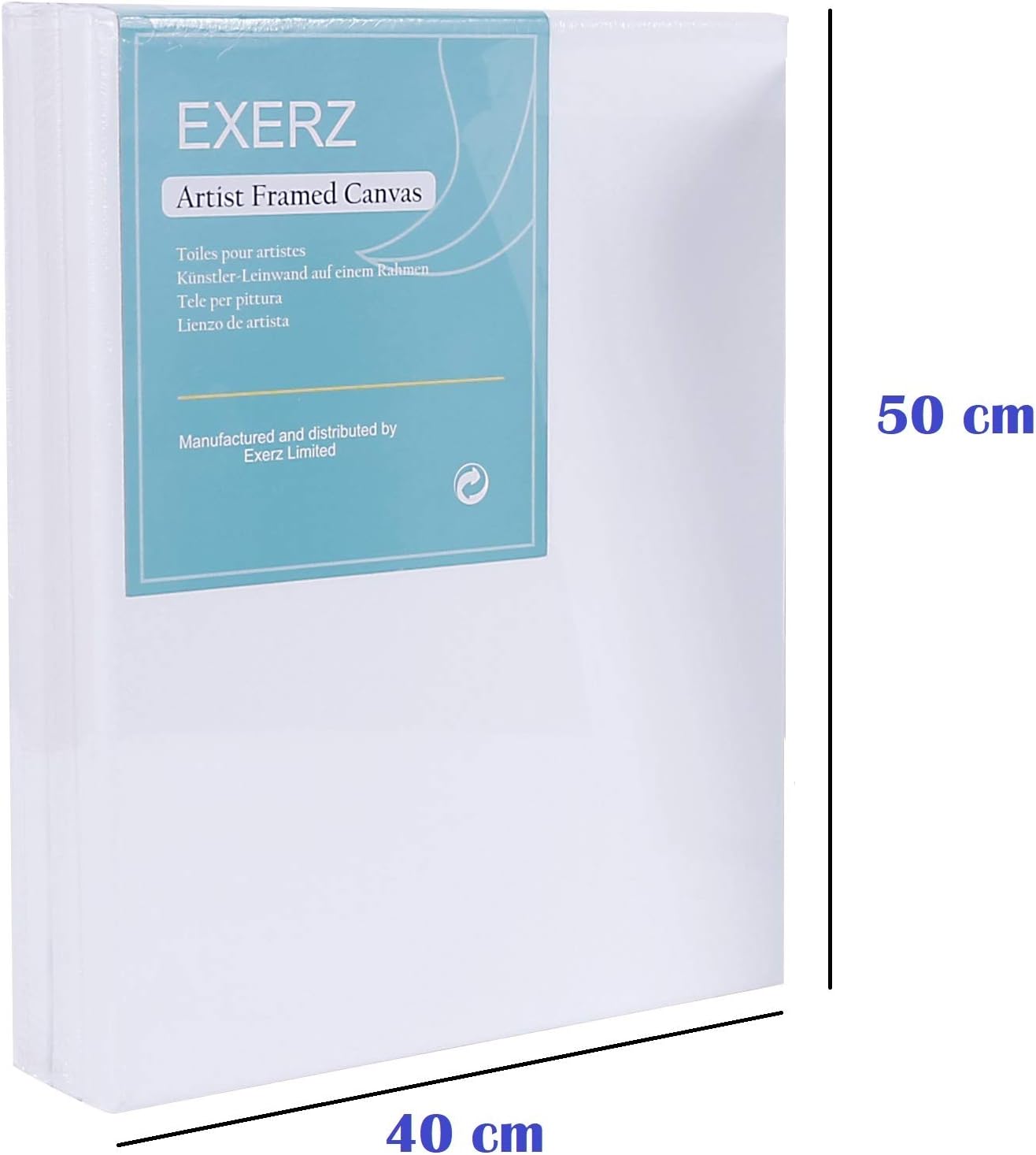 Exerz 40x50cm Pre-Stretched Canvas 4pk - Image 4